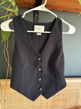 Wilfred Black Tailored Button-Front Tank Vest